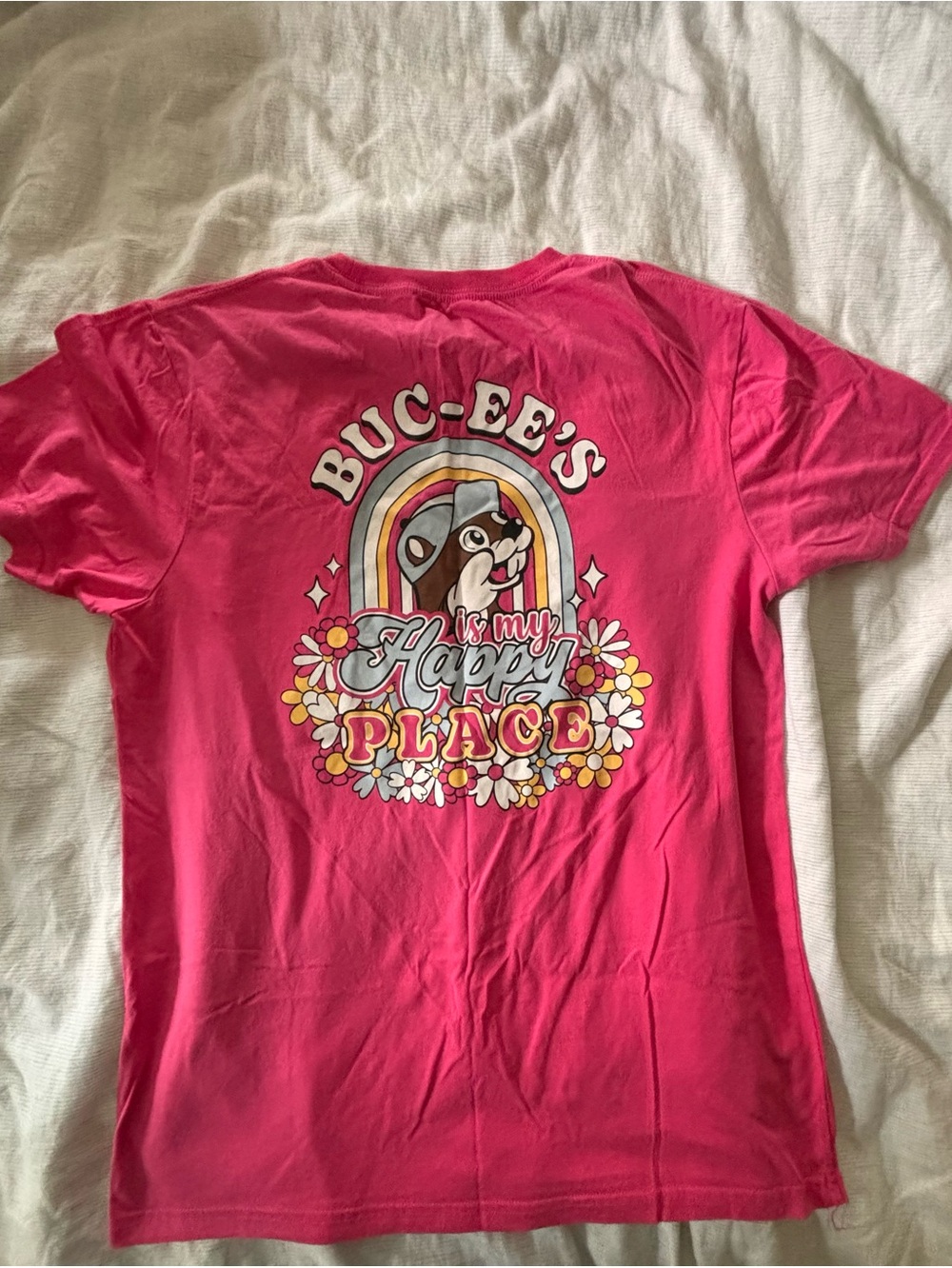 Women's Buc-ee’s Pink 'Happy Place' T-Shirt